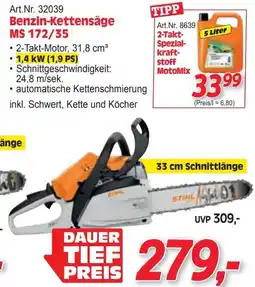 Zgonc Art.Nr. 32039 Benzin-Kettensäge MS 172/35 Angebot