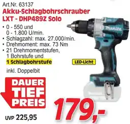 Zgonc Art.Nr. 63137 Akku-Schlagbohrschrauber LXT-DHP489Z Solo Angebot