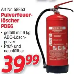Zgonc Art Nr. 58853 Pulverfeuer- löscher PDE6 Angebot