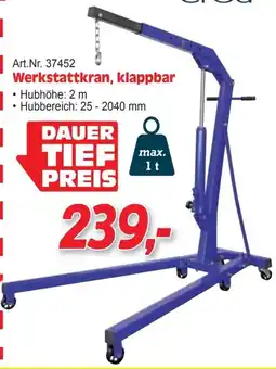 Zgonc Art.Nr. 37452 Werkstattkran, klappbar Angebot
