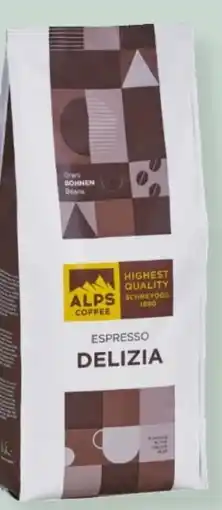 MPreis Schreyögg Alps Coffee Espresso Delizia Angebot