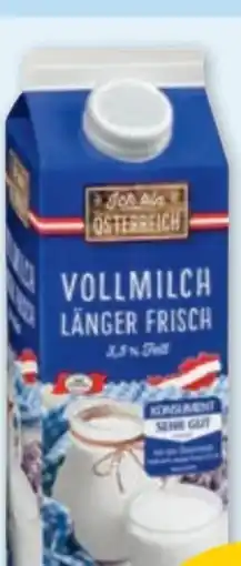 PENNY Ich bin Österreich Vollmilch Länger Frisch Angebot