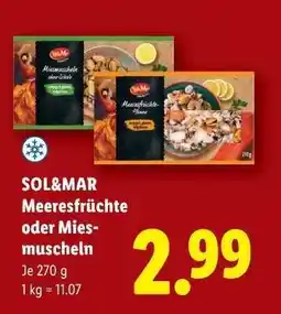 Lidl Sol&Mar Meeresfrüchte oder Miesmuscheln Angebot
