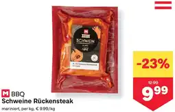 MPreis M BBQ Schweine Rückensteak Angebot