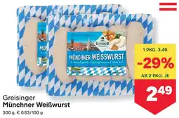 MPreis Greisinger Münchner Weißwurst Angebot