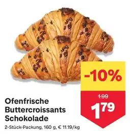 MPreis Ofenfrische Buttercroissants Schokolade Angebot