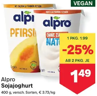 MPreis Alpro Sojajoghurt Angebot