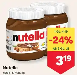 MPreis Nutella Angebot