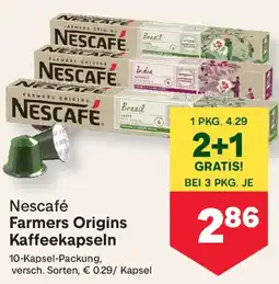 MPreis Nescafé Farmers Origins Kaffeekapseln Angebot