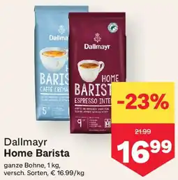 MPreis Dallmayr Home Barista Angebot