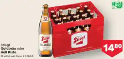 MPreis Stiegl Goldbräu oder Hell Kiste Angebot