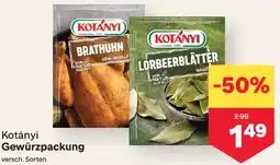MPreis Kotányi Gewürzpackung Angebot