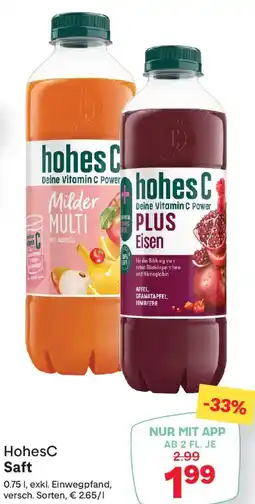 MPreis HohesC Saft Angebot