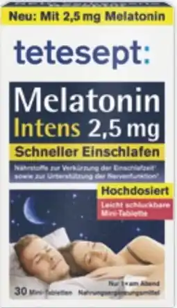 Müller Tetesept Melatonin intens schneller Einschlafen Angebot