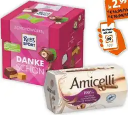 Müller RITTER SPORT Amicelli oder Würfel Angebot