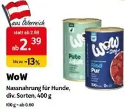 Das Futterhaus WoW Nassnahrung für Hunde Angebot