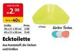 Das Futterhaus Ecktoilette Angebot