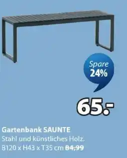 JYSK Gartenbank saunte Angebot