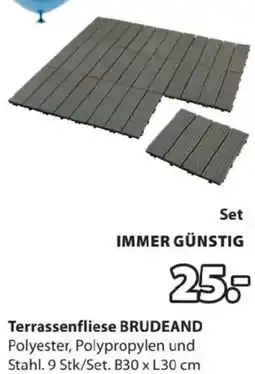 JYSK Terrassenfliese brudeand Angebot