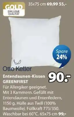 JYSK Entendaunen-kissen greenfirst Angebot