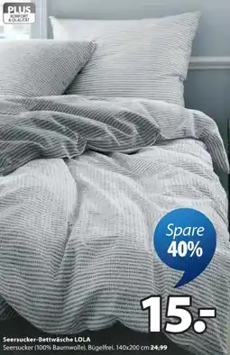 JYSK Seersucker-bettwäsche lola Angebot