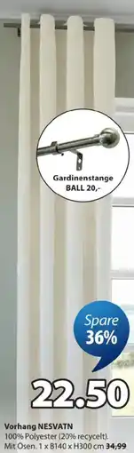 JYSK Vorhang nesvatn Angebot