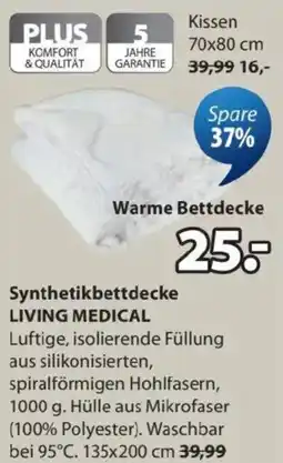 JYSK Synthetikbettdecke living medical Angebot