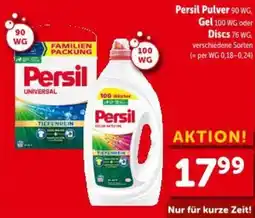 Interspar Persil Pulver, Gel oder Discs Angebot