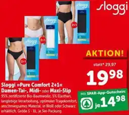 Interspar Sloggi Pure Comfort 2+1 Damen-Tai-, Midi- oder Maxi-Slip Angebot
