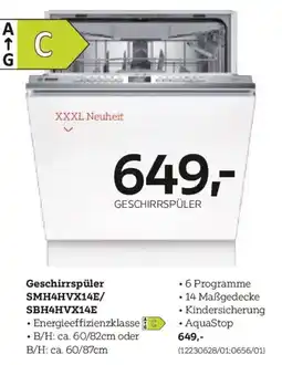 XXXLutz Geschirrspüler smh4hvx14e/ sbh4hvx14e Angebot