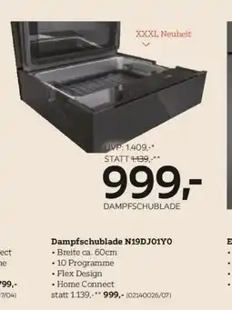 XXXLutz Dampfschublade n19dj01yo Angebot