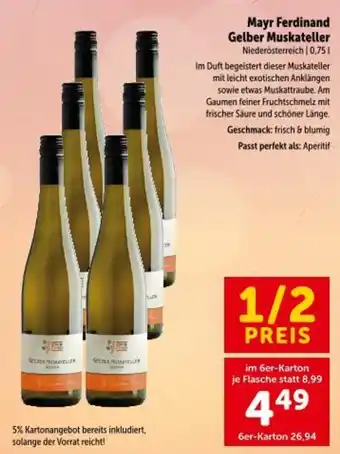 Interspar Mayr Ferdinand Gelber Muskateller Angebot