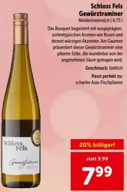 Interspar Schloss Fels Gewürztraminer Angebot
