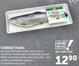Interspar S-BUDGET Forelle Angebot