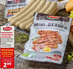 Interspar TANN Rostbratwurstel oder Mini-Berner aus Österreich Angebot