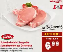 Interspar Schweinskotelett lang oder Schopfkotelett aus Österreich Angebot