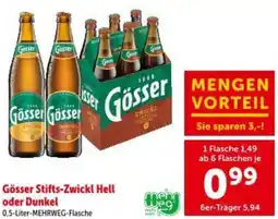 Interspar Gösser Stifts-Zwickl Hell oder Dunkel Angebot