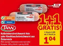 Interspar Kalbsleberstreichwurst fein oder Knoblauchstreichwurst aus Österreich Angebot