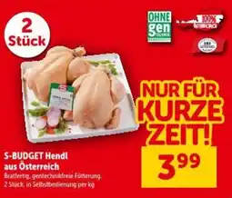 Interspar S-BUDGET Hendl aus Österreich Angebot