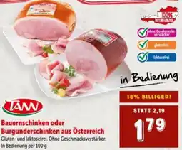 Interspar Bauernschinken oder Burgunderschinken aus Österreich Angebot