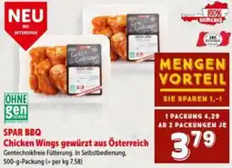 Interspar SPAR BBQ Chicken Wings gewürzt aus Österreich Angebot