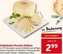 Interspar Italienischer Pecorino Siciliano Angebot