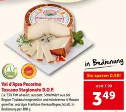 Interspar Val d'Apsa Pecorino Toscano Stagionato D.O.P. Angebot