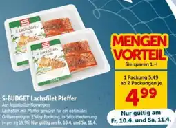 Interspar S-BUDGET Lachsfilet Pfeffer Angebot