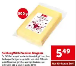 Interspar SalzburgMilch Premium Bergkäse Angebot