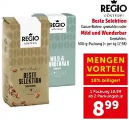 Interspar Beste Selektion Ganze Bohne, gemahlen oder Mild und Wunderbar Angebot
