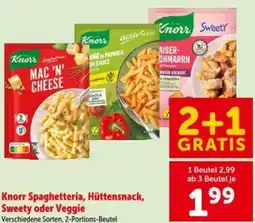 Interspar Knorr Spaghetteria, Hüttensnack, Sweety oder Veggie Angebot