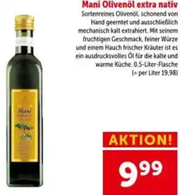 Interspar Mani Olivenöl extra nativ Angebot
