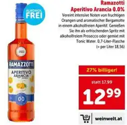 Interspar Ramazotti Aperitivo Arancia 0.0% Angebot