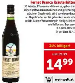 Interspar Fernet Branca Kräuterbitter Angebot